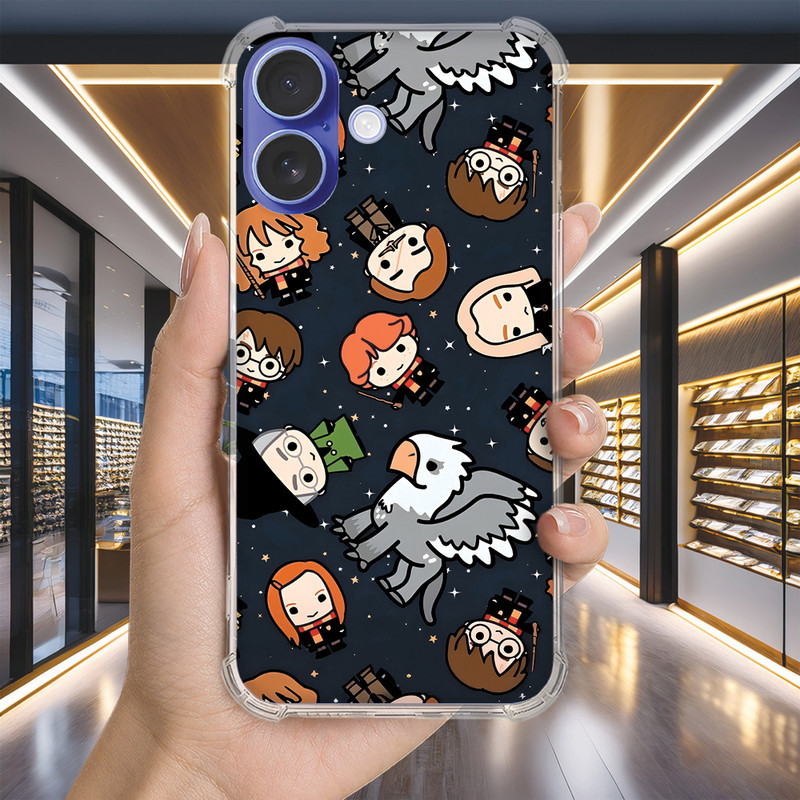 Capa Capinha IPHONE 16 PRO MAX PLUS 16e 15 14 13 MINI Anti-impacto Personalizada geek POTTER harry (3287)