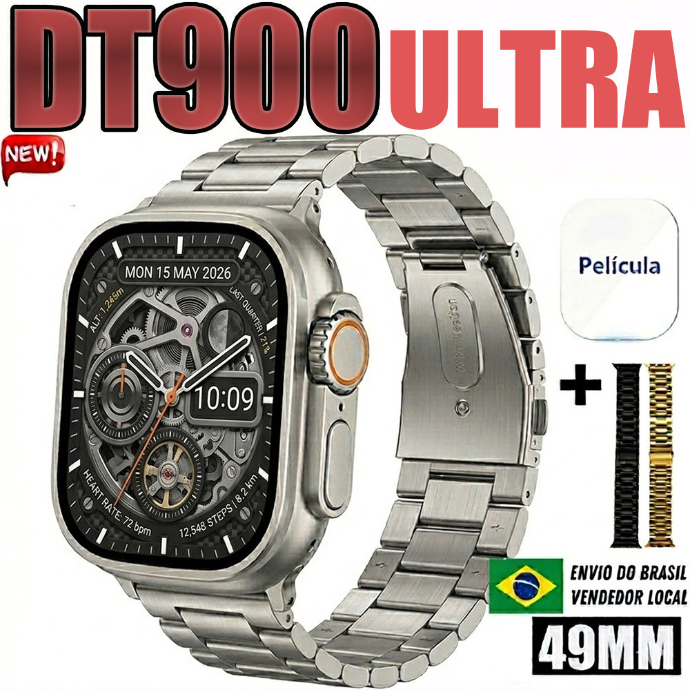 2026 DT900 Ultra 3 MAX Mais Recente Smartwatch Relógio Inteligente Série IWO 10 2.19Polegadas