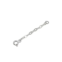 Extensor prata 925 para correntes/pulseiras/tornozeleiras
