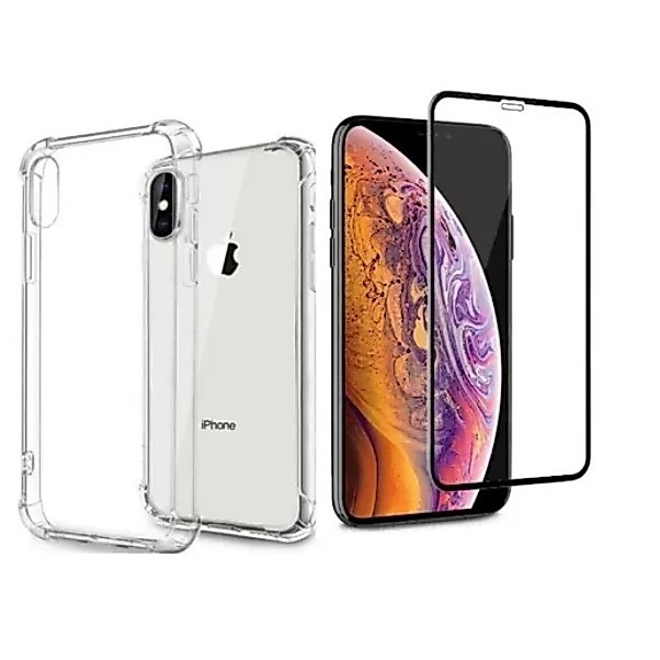 IPhone X/XS Kit Capa Anti-Impacto + Película 3D/9D