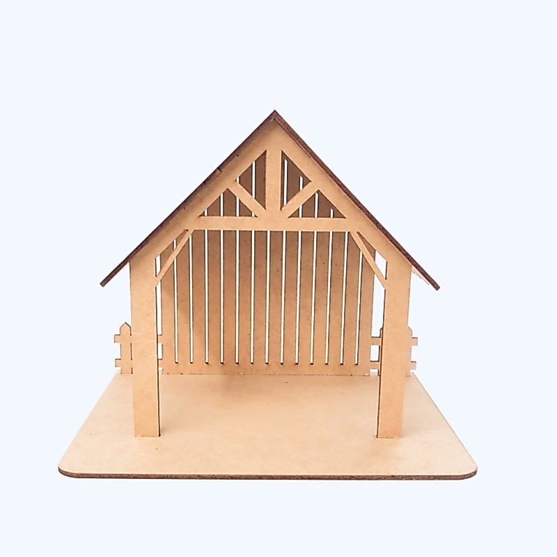 kit 5 Manjedoura 20cm Presépio Natal Decoração Mdf