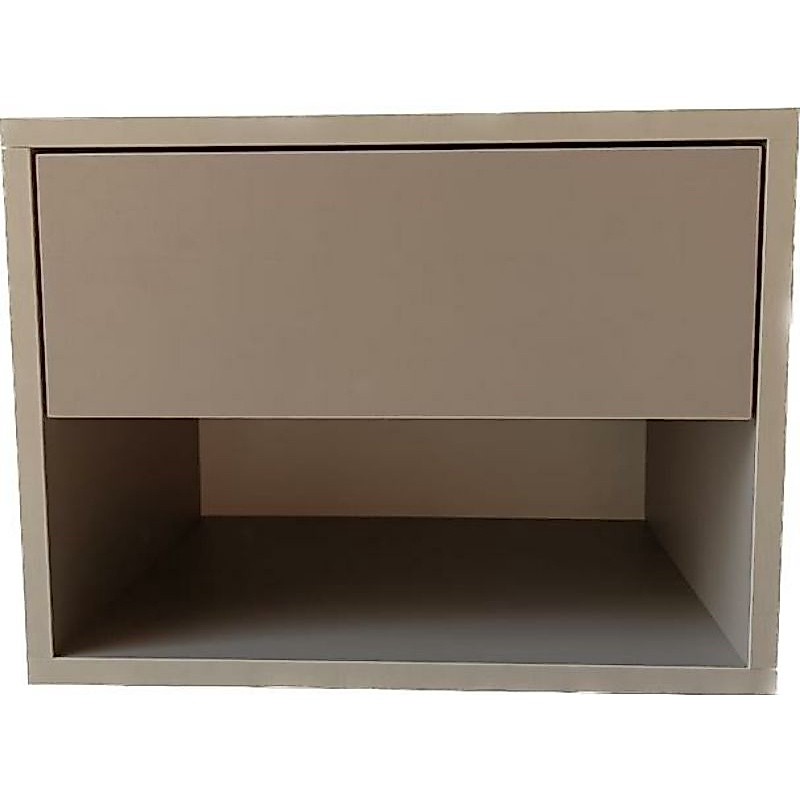Kit 2 Mesa de Cabeceira com 1 Gaveta 100% MDF cor Gianduia Trama