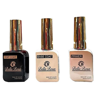 Preparadores BELLA ROSA Top Coat Selante Base Coat Primer 15ml
