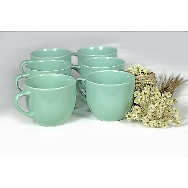 Jogo de xícaras de Café Chá Porcelana 170 ml (sem pires) leite -Mesa Posta - Presente Casa Mosini Utilidades.