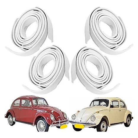 Galão Branco Debrum Paralama Dianteiro+ Traseiro Fusca 59/96