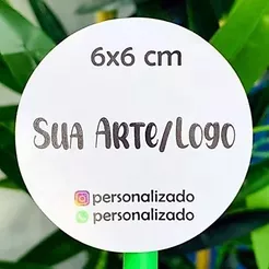Adesivos Personalizados 6x6 cm - Recorte Eletrônico - ENVIO IMEDIATO