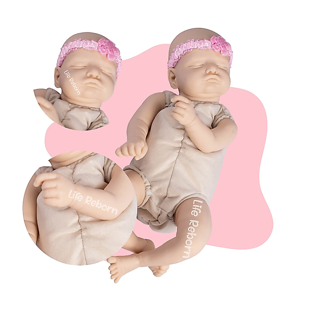 Molde Bebe Reborn Kit Rosalie com Corpo de Tecido