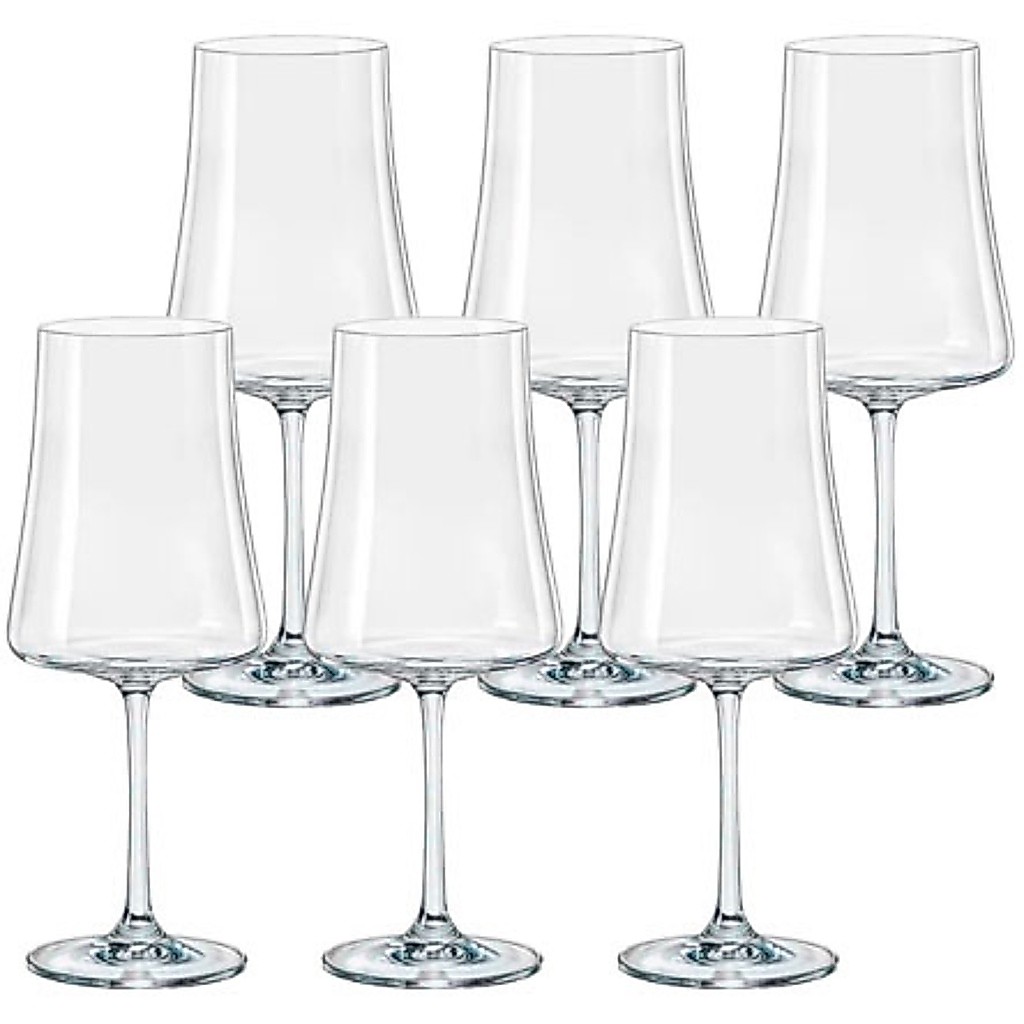 Jogo de taças de cristal Xtra Bohemia 360 ml 06 peças Vinho