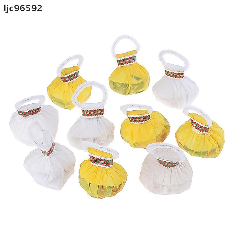 [ljc] 5Pc Lance Streamers Magic Tris Multicolor Ou Branco Fio De Aranha Adereços Mágicos [BR]