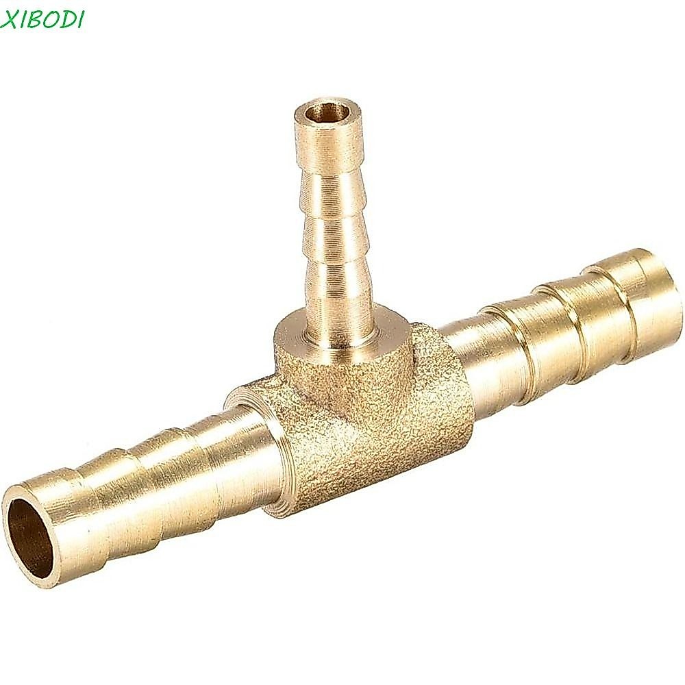 XIBODI Redutor De Encaixe De Mangueira Farpada , Formato T De Latão , Conector De Tubo , Ar , Gás , Água