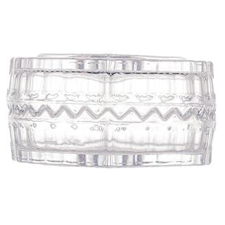Potiche Lyor Coração de Cristal Incolor 8cm x 6,5cm x 4cm