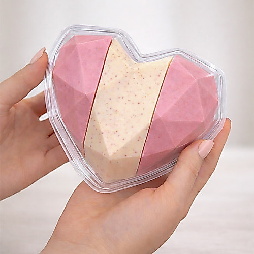 5 Uni Blister Coração Lapidado Fatias 350g 14460