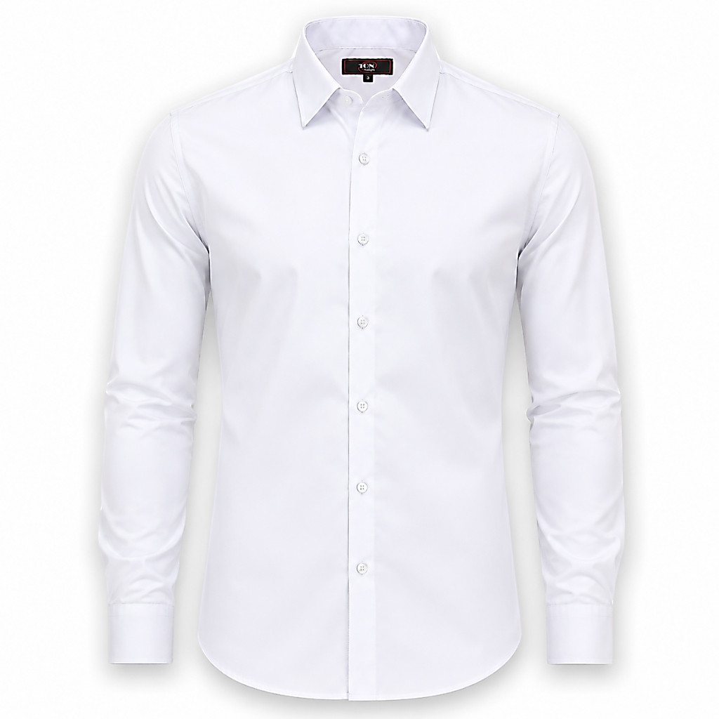 Camisa Masculina Social Branca 100% MICROFIBRA Moda Casamento Congresso Uniforme