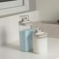 Kit Dispenser Ou Quadrado 2 Peças Linha Flow