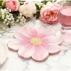 GUARDANAPO DE PAPEL FLOR ROSA 20 FOLHAS DECOUPAGE