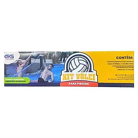 Kit Biribol Volei Para Piscina Com Rede 5 metros — imagem 2 de 2