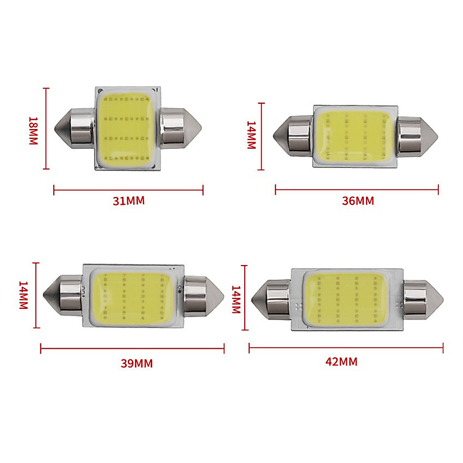 Lampada Torpedo Led 12v Todos Os Carros Todos Os Tamanhos — imagem 2 de 2