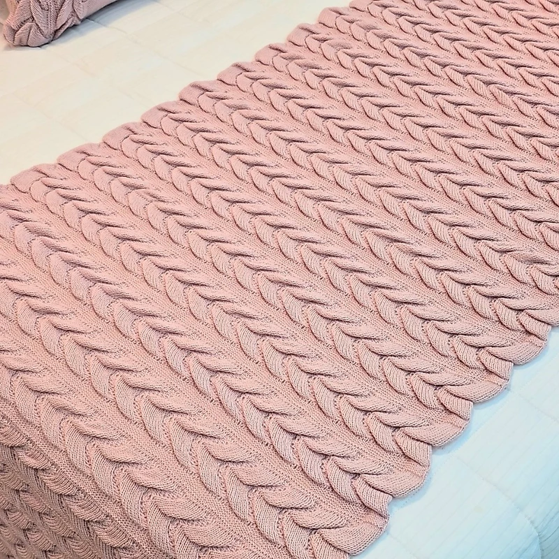 Kit Peseira de Manta Tricot para Sofá Cama Casal Queen King — foto 6