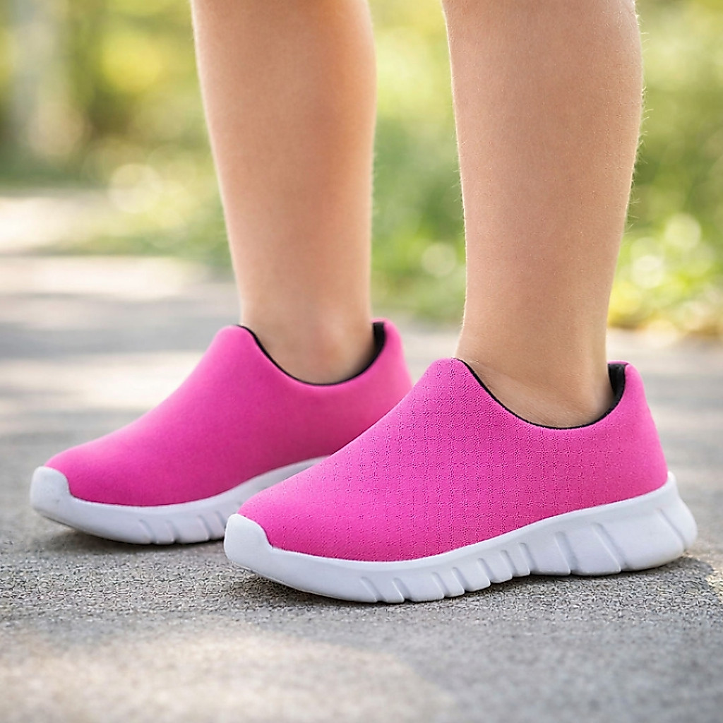 Tênis Calce Fácil Menina confortável – Praticidade e Estilo em Cada Passo!