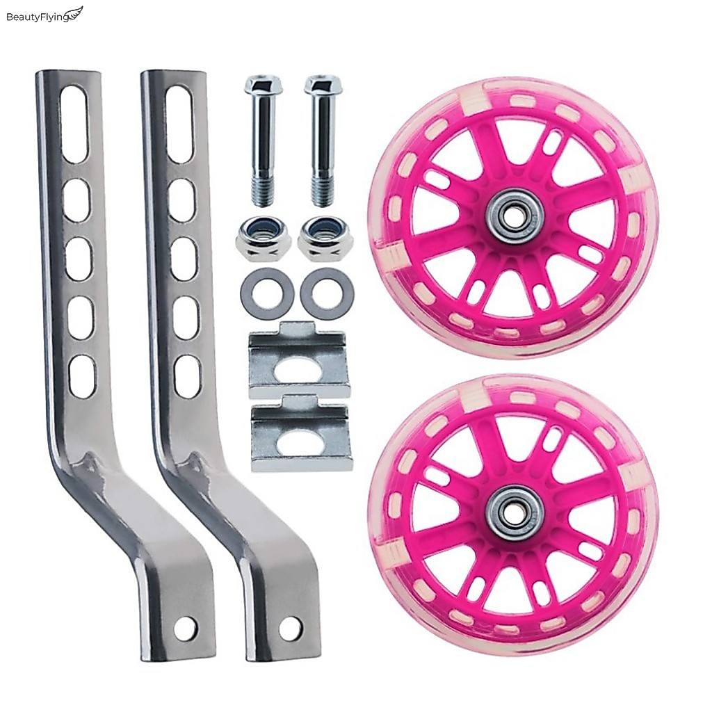 Kit De Montagem De Estabilizador De Bicicleta-Roda Auxiliar De Equilíbrio Silencioso Para Bicicletas Dobráveis Infantis