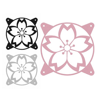 Capa para Ventoinha Fan Water Cooler Grade Fan Sakura Flower 120 mm PC Gamer Acessório Proteção Cooler
