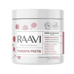 Creme De Massagem Raavi Pimenta Preta 500g