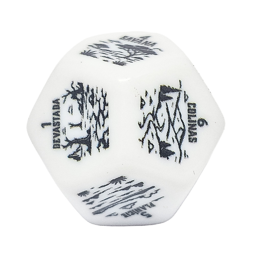 Dados De Rpg - Dado Poliédrico Avulso D12 - Dado De Cenários E Biomas - Mercado Rpg