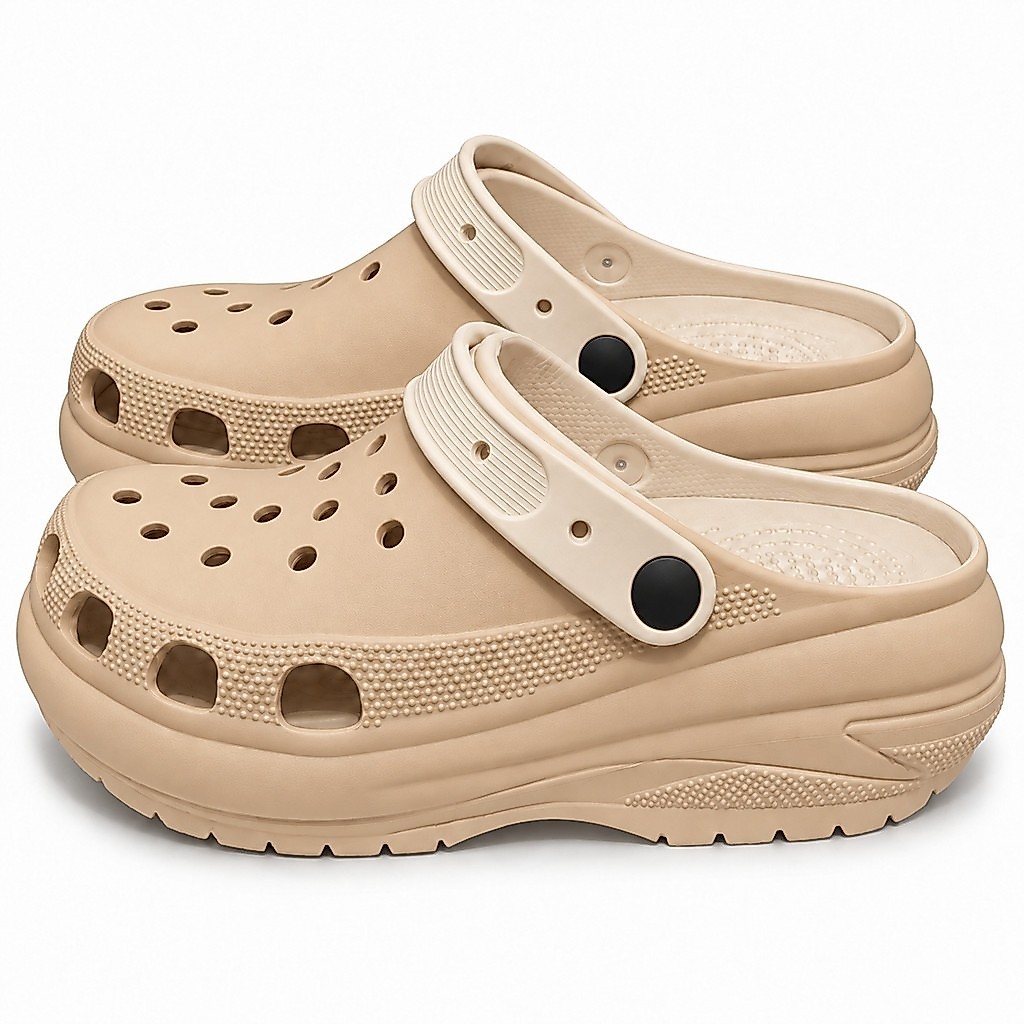 Babuche Feminina Plataforma 5.5cm Sandália Leve Confortável Antiderrapante