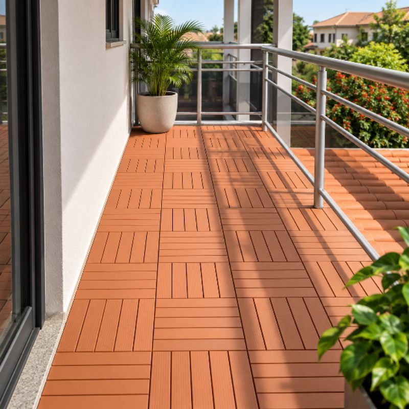 kit 15 DECK modular 30x30 plástico textura madeira superfície antiderrapante