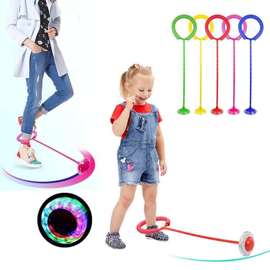 Pula Corda Giratório Com Led Gira Pula Corda LED Pisca/Pisca Brinquedo Infantil Pula Corda Exercício