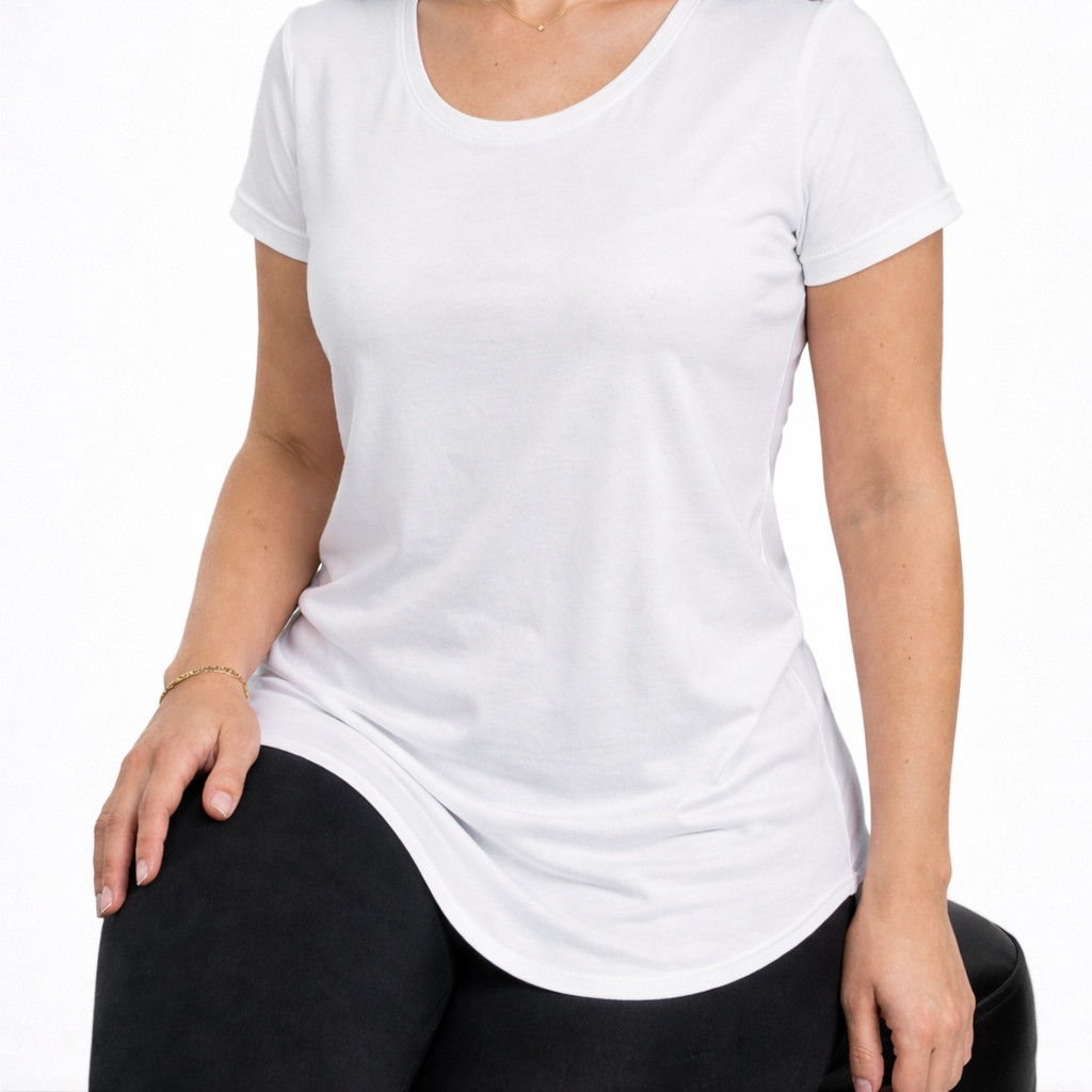 Blusa Feminina Com Manga baby Long Line Esportiva LISA Academia Caminhada  -cores-academia