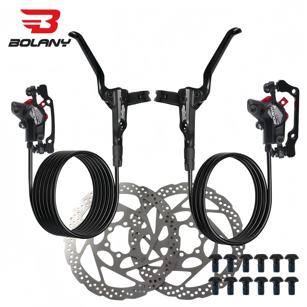 Kit de freio a disco BOLANY MTB, alta potência, para bike de estrada/MTB, duplo pistão, compatível com SRAM e Shimano