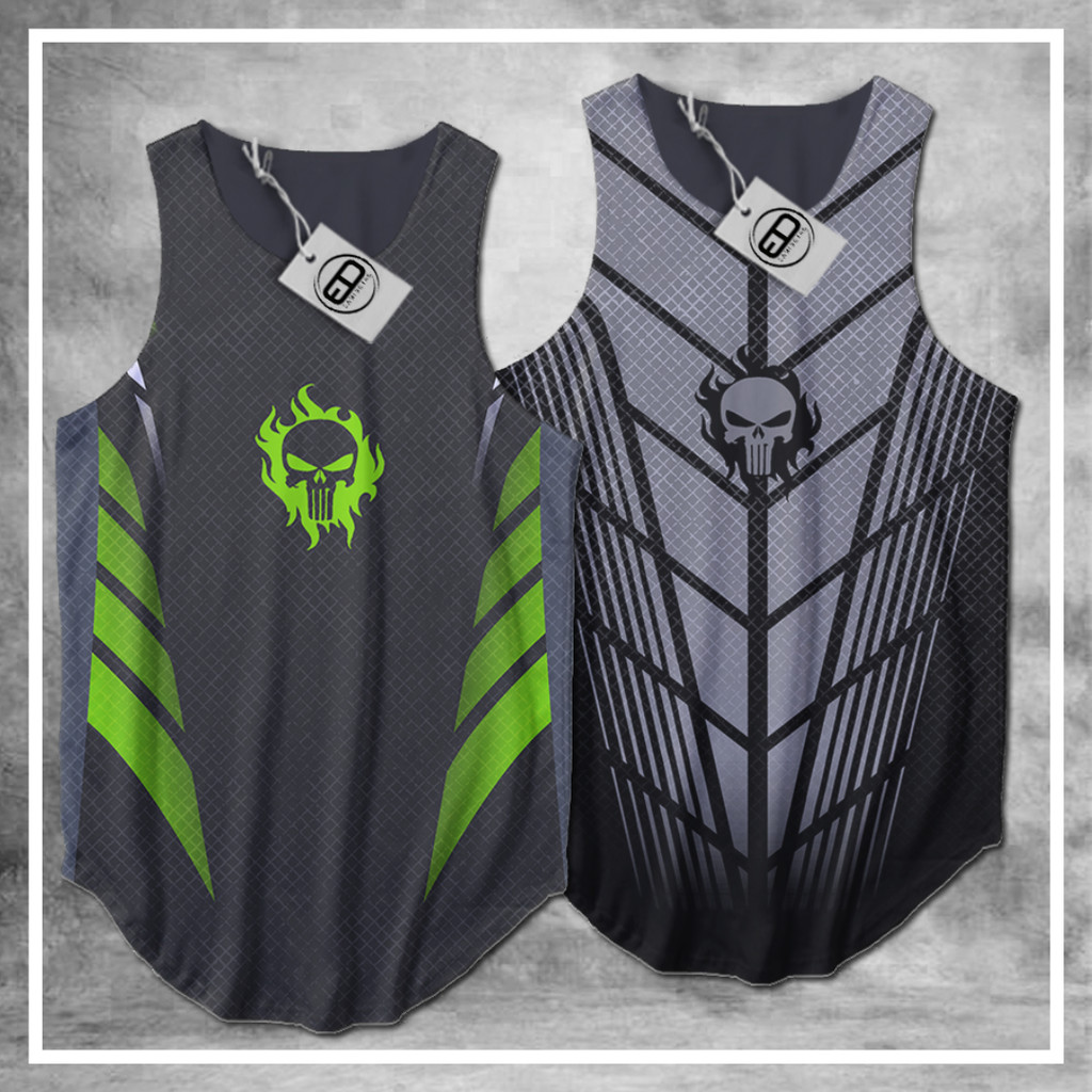 Regata Longline Masculina O Justiceiro Kit com 2 Unidades