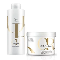 Kit Oil Reflections Shampoo e Máscara - Wella Professionals
