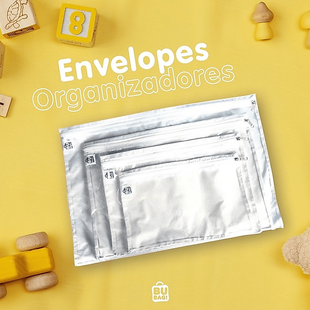 Envelope Organizador De Gavetas e Armários Roupas Bebê Berçário Fraldas Body Roupinhas - P, M,G, XG