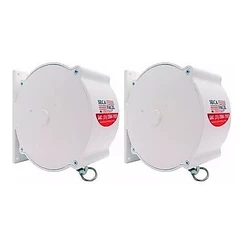 Kit 2 Varal Parede Retratil Seca Fácil 30m Trevisan Branco