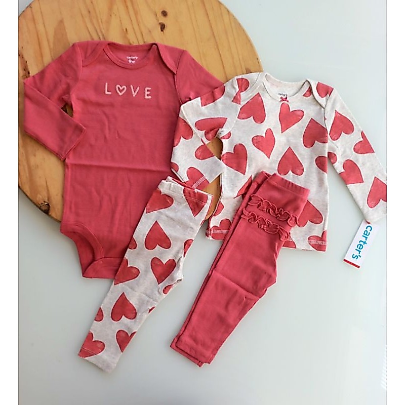 Kit 4 peças Carter's menina ou menino