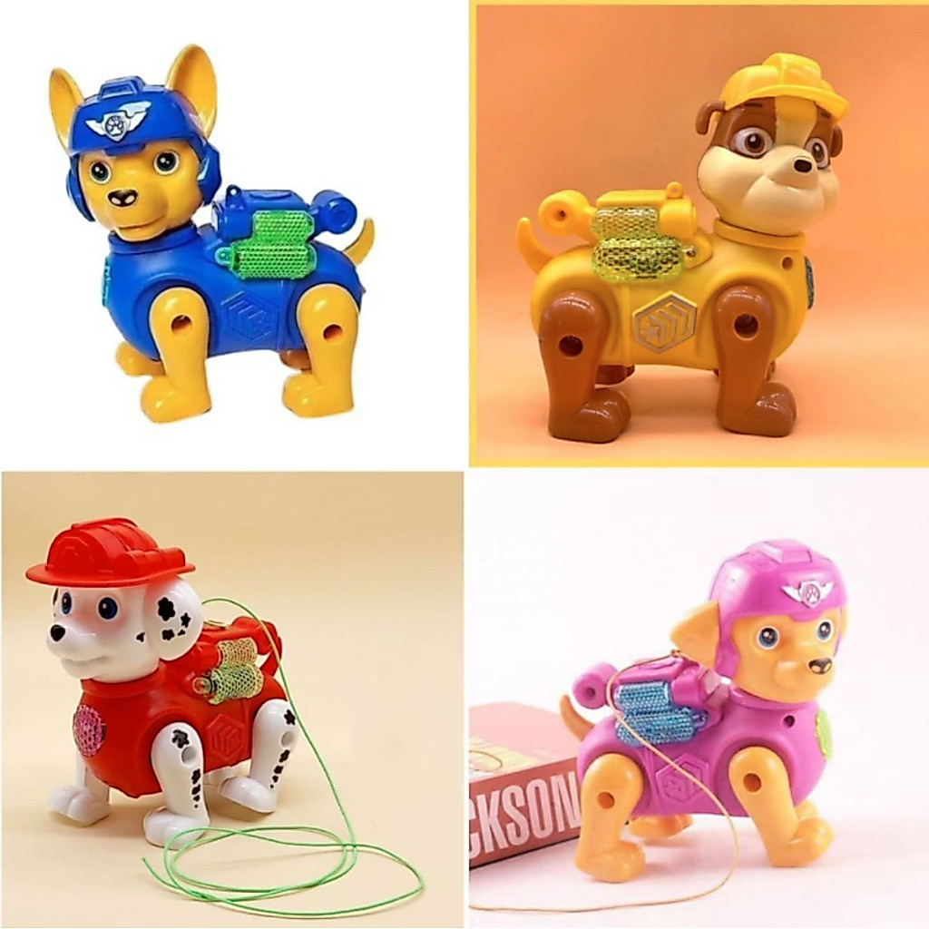 Cachorro Patrulha Canina Robô Brinquedo Com Luzes Led Som