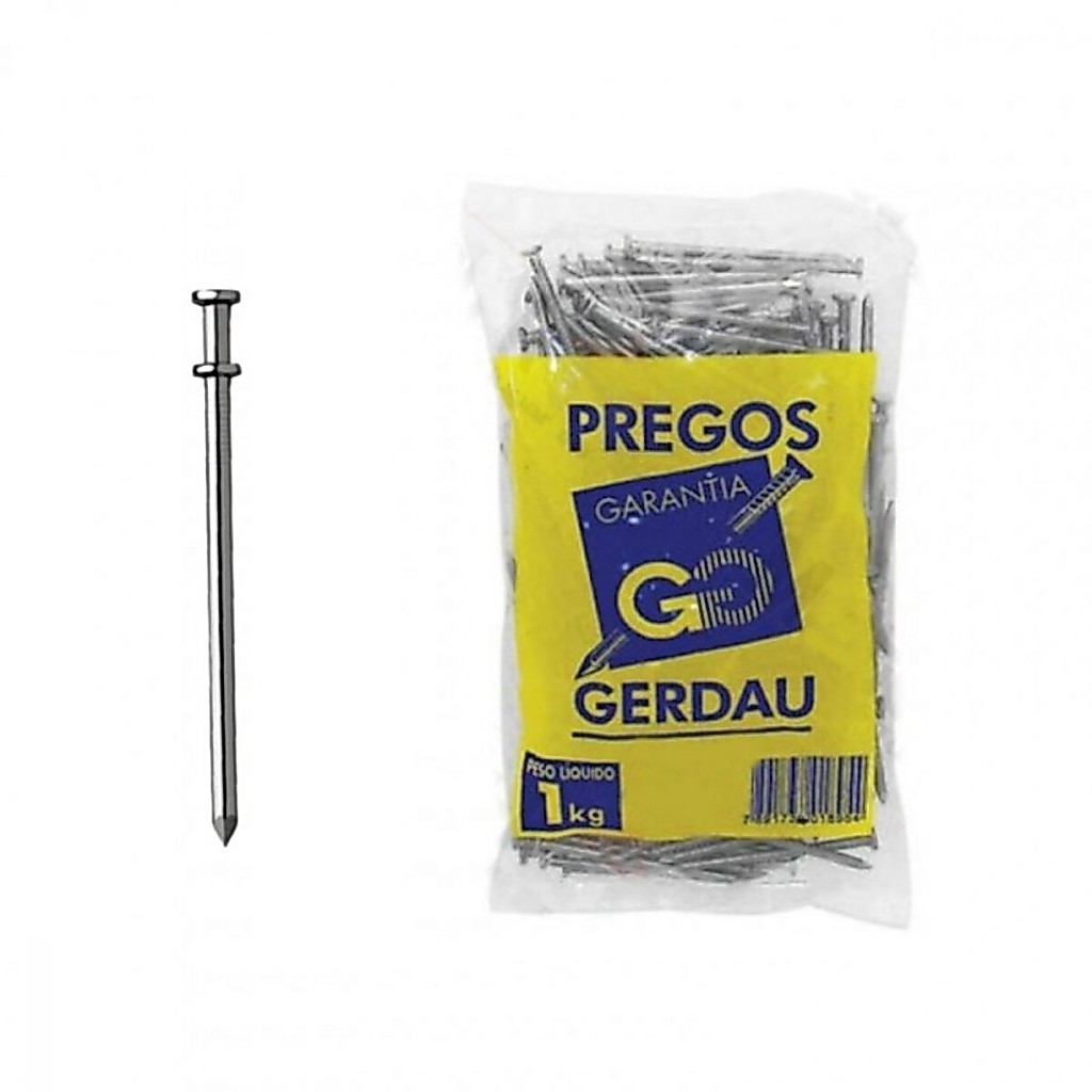 Pacote Prego Cabeça Dupla 1kg Gerdau