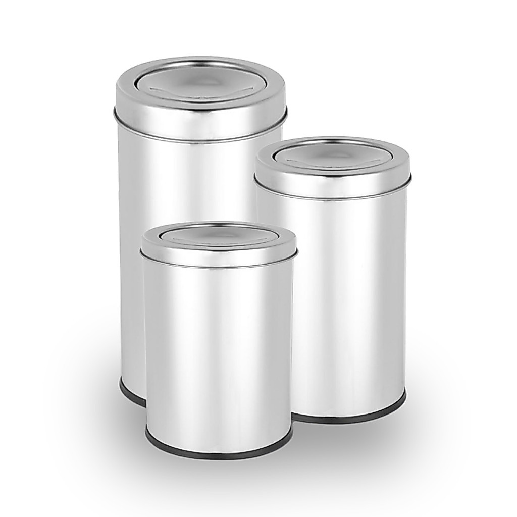 Lixeira Inox 12L Redonda com Tampa Basculante Powermaid