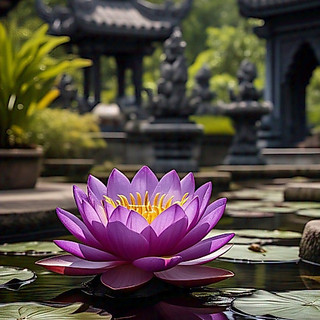 10 Sementes de Flor de Lótus Púrpura Real (Nelumbo imperialis) Com Manual de Plantio II ENVIO RÁPIDO