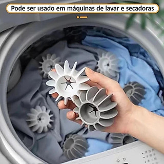 Kit 6/12/18/24Removedor de Pelos Mágico Reutilizável de Máquina de Lavar Bolas Lavanderia…