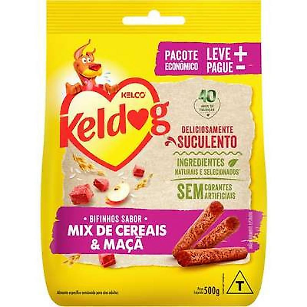 Bifinho Mix de Cereais e Maçã para Cães 500g Keldog
