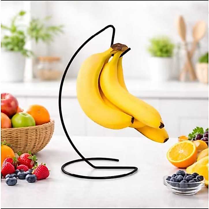Suporte de Banana Organizador Frutas Aramado Decorativo Mesa Cozinha Moderna