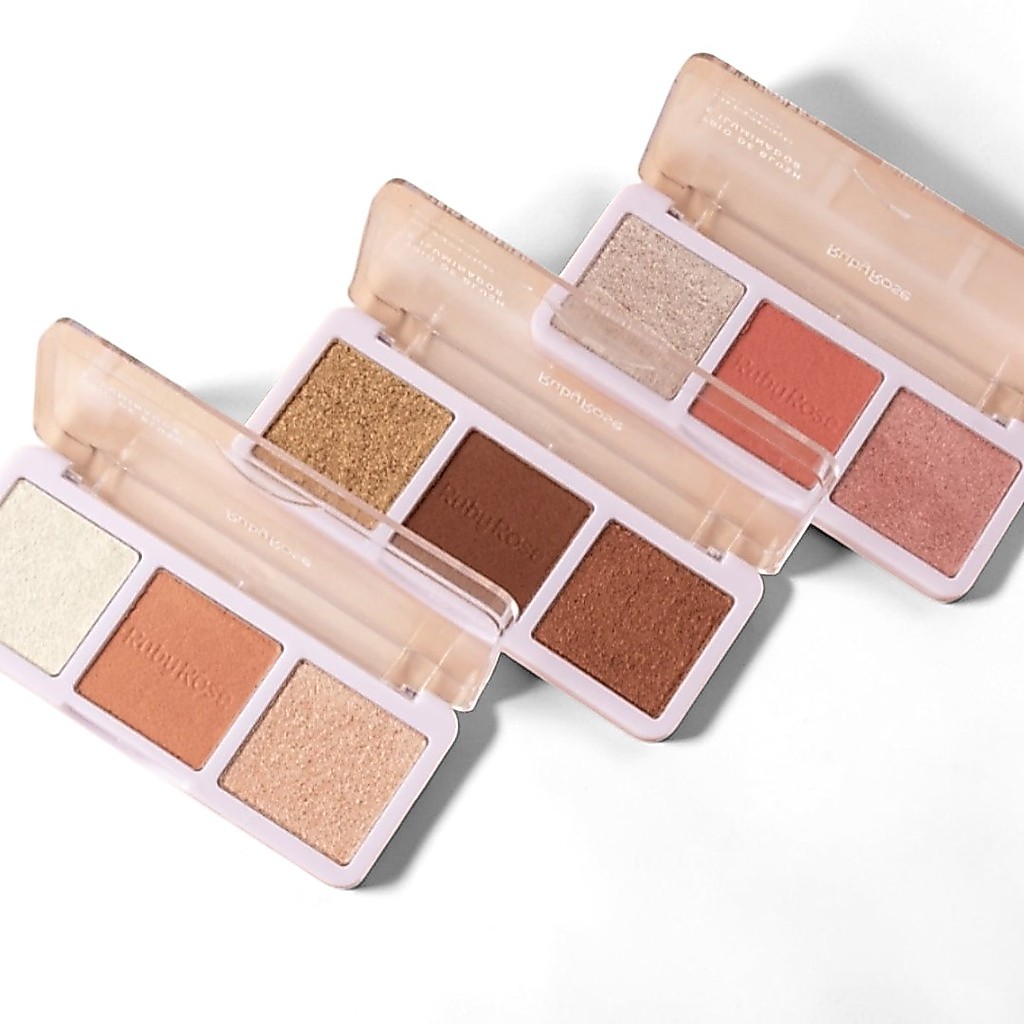 Trio De Blush E Iluminador - HBF583 - Ruby Rose