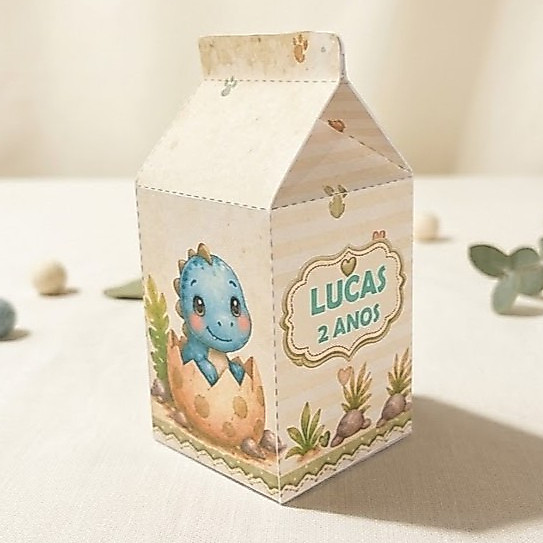 Kit Personalizados Baby Dinossauros para Festa Infantil Mimo / Papelaria / Caixinhas / Aniversário