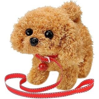 KSABVAIA Plush Saint Bernard Toy Filhote De Cachorro Eletrônico Interativo-Andando , Latindo , Abanando A Cauda , Alonga