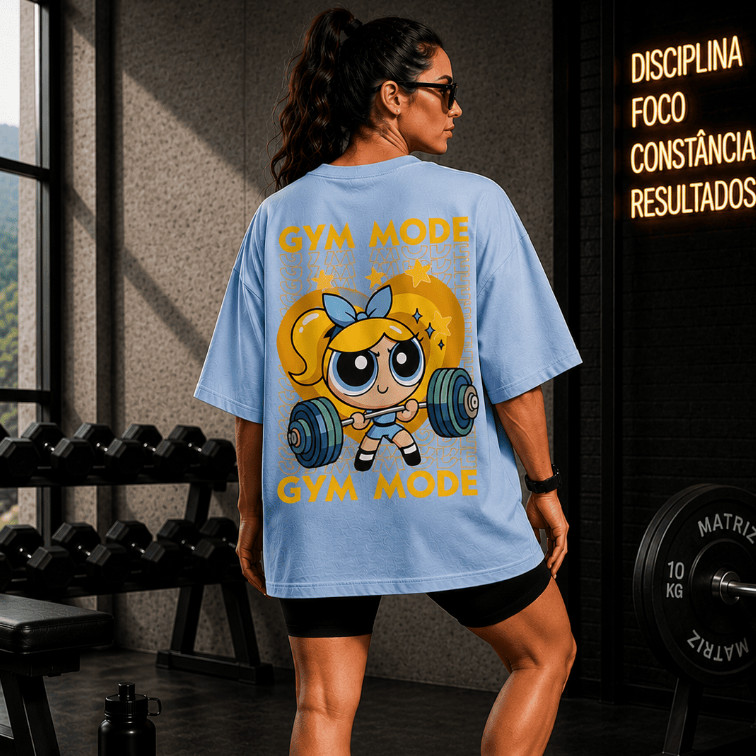 Camiseta Oversized Feminina Premium Treino 100% Algodão Poderosas