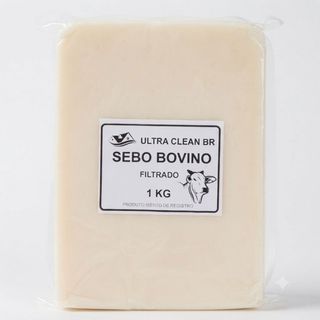 Sebo bovino 1 kg Filtrado e limpo de Impurezas pronto para Uso