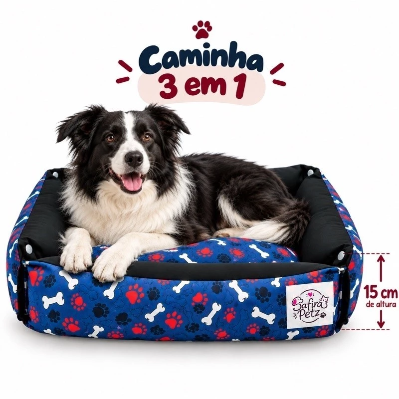Cama para Cachorro Cama Pet Artesanal 3 formas de usar ! Pequena Media Grande Caminha de Cachorro lavável